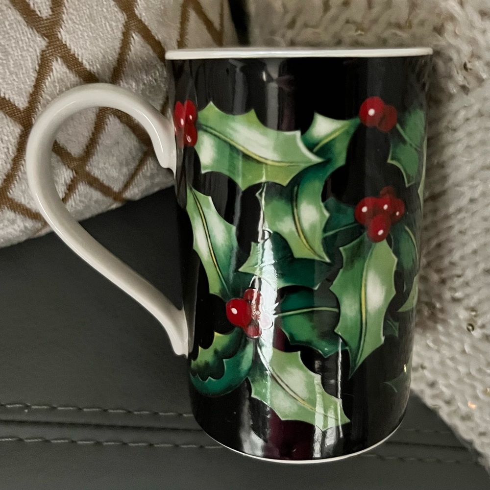 Dunoon Stoneware SCOTLAND “Holly” Designed by Bessey COFFEE TEA MUG CUP 9 oz